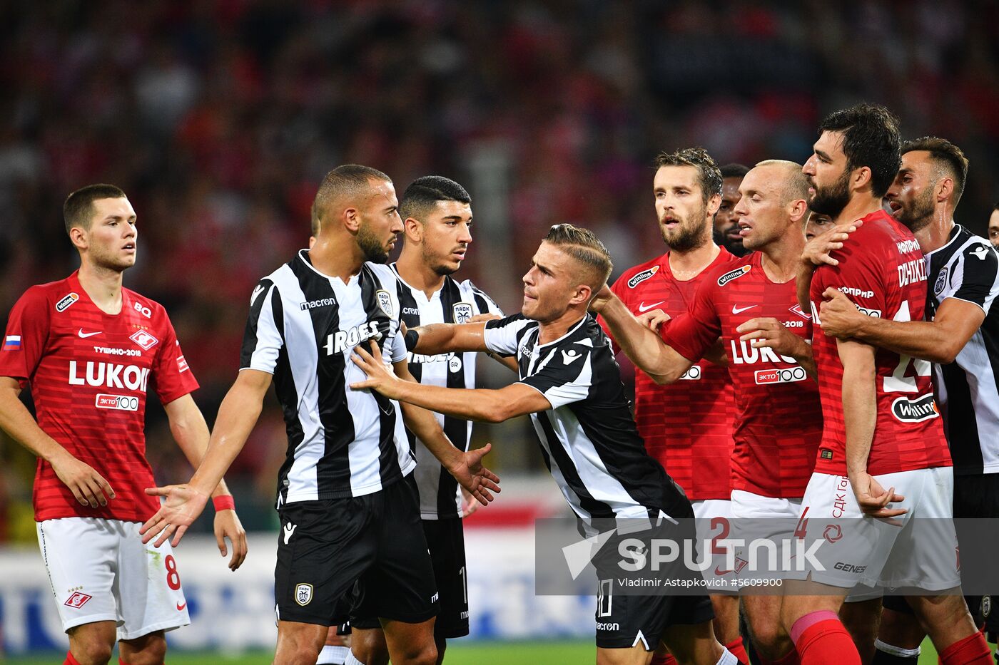 Football. UEFA Champions League. Spartak vs. PAOK