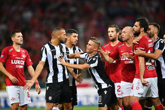 Football. UEFA Champions League. Spartak vs. PAOK