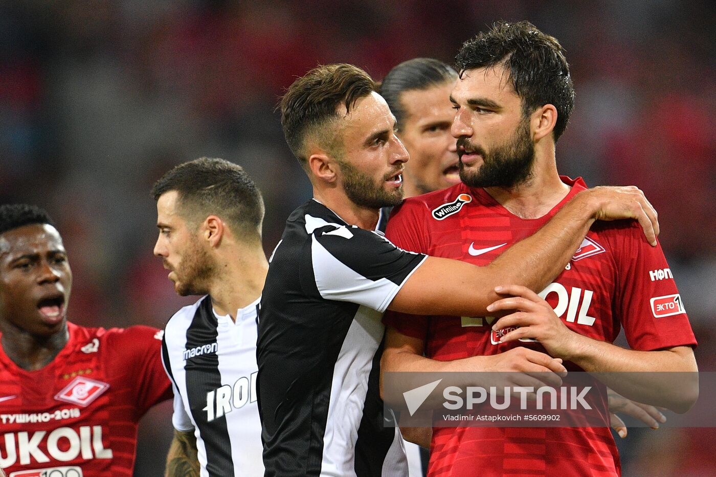 Football. UEFA Champions League. Spartak vs. PAOK