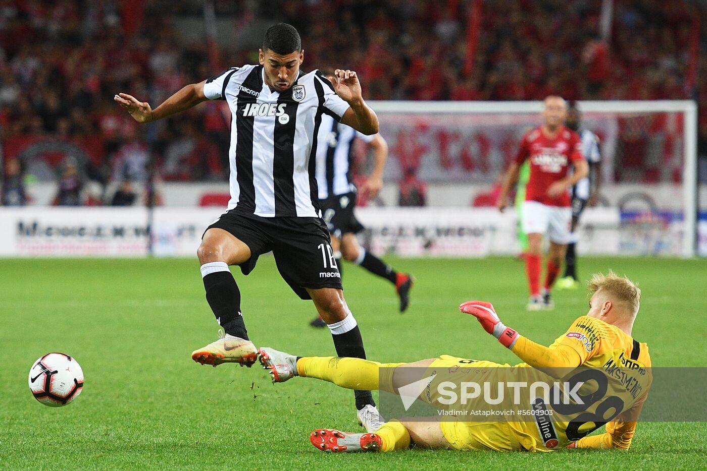 Football. UEFA Champions League. Spartak vs. PAOK