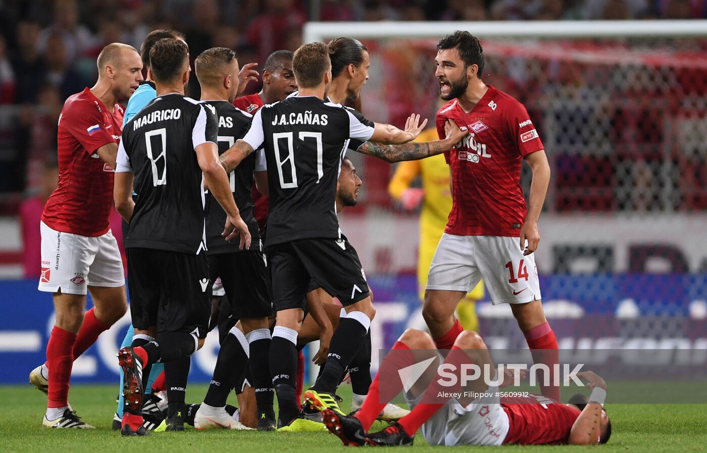 Football. UEFA Champions League. Spartak vs. PAOK