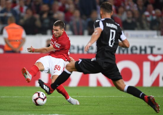 Football. UEFA Champions League. Spartak vs. PAOK