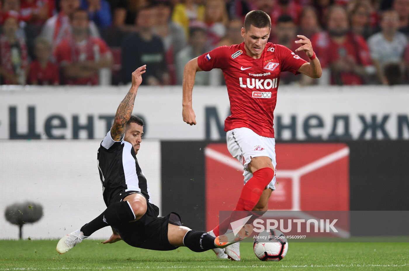 Football. UEFA Champions League. Spartak vs. PAOK