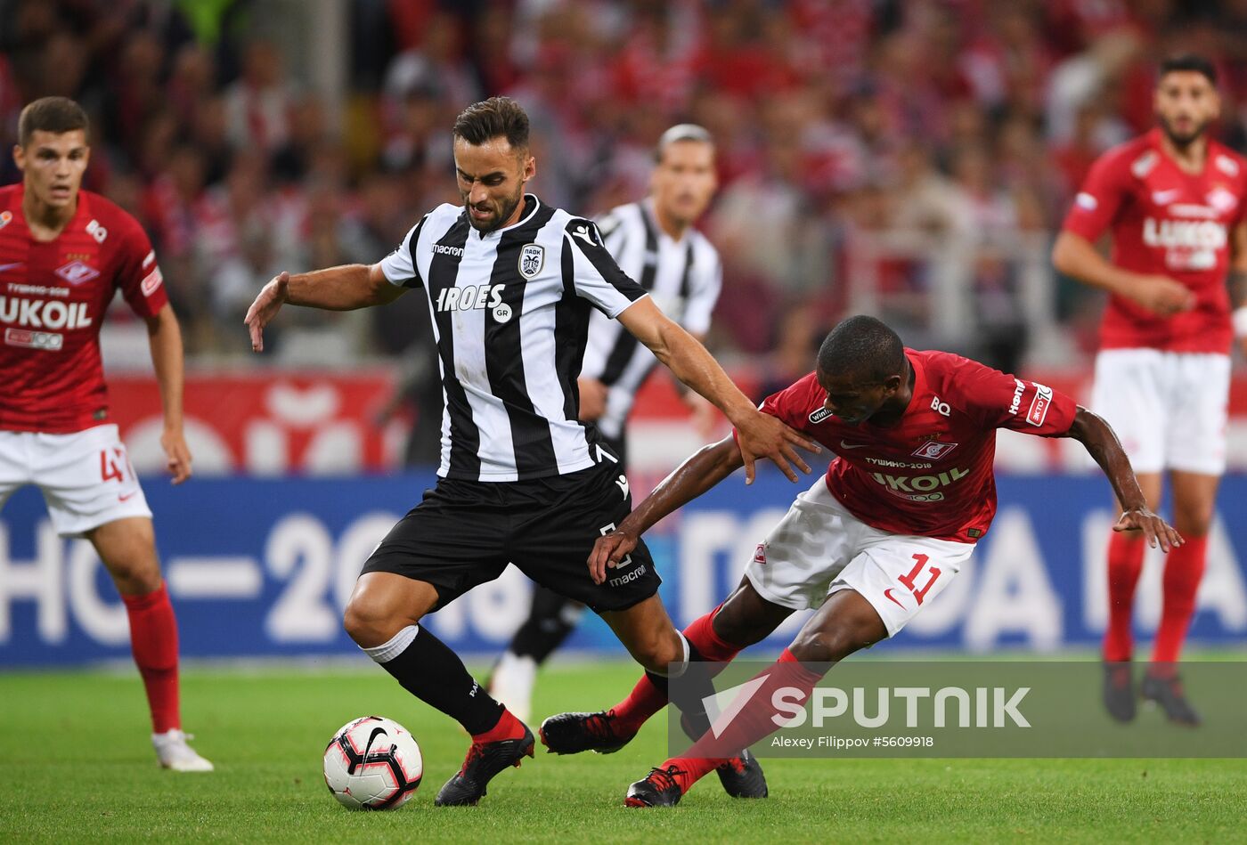 Football. UEFA Champions League. Spartak vs. PAOK