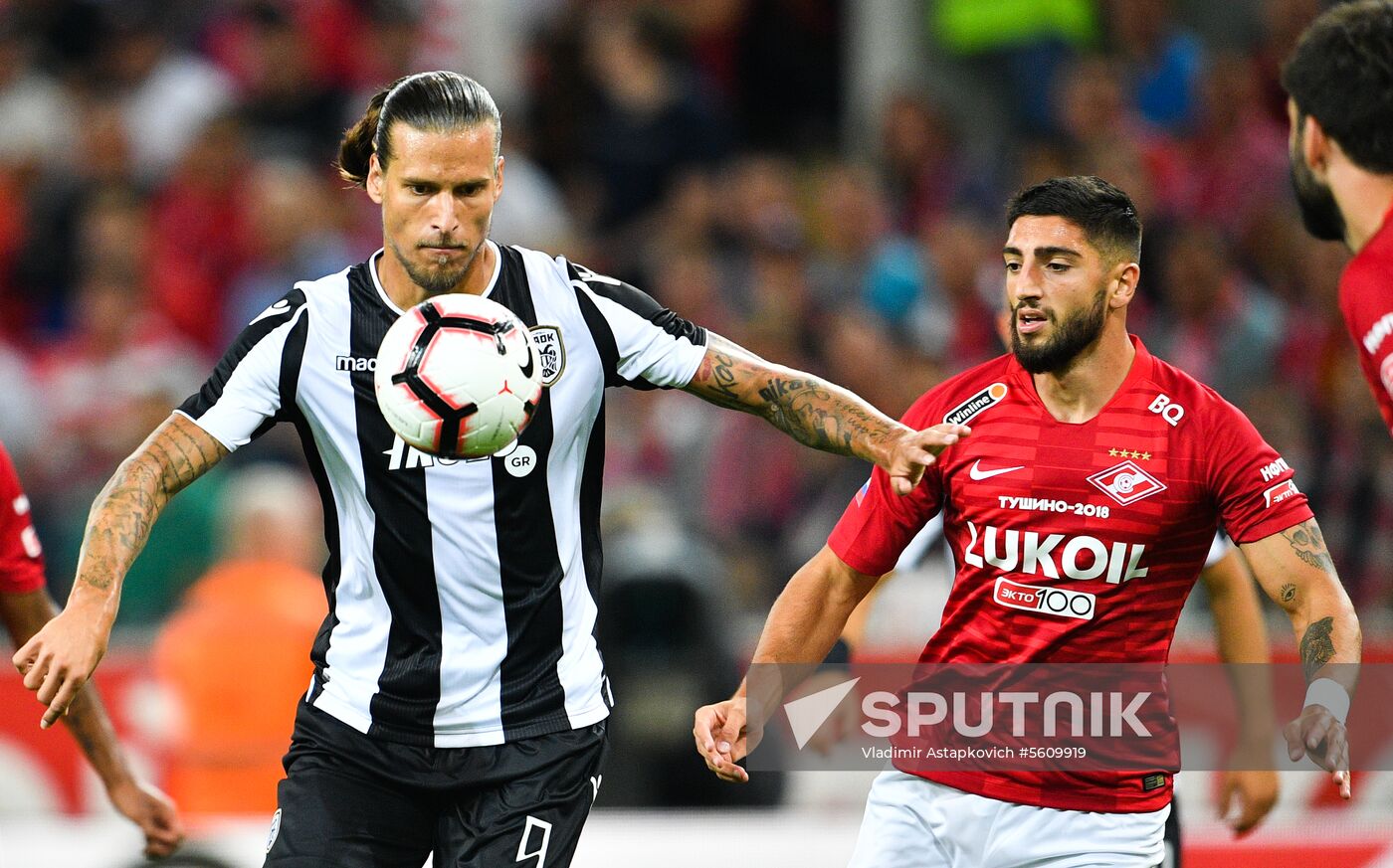 Football. UEFA Champions League. Spartak vs. PAOK