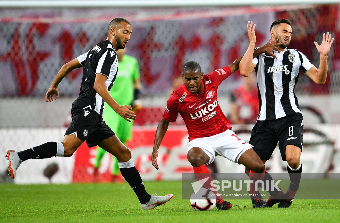 Football. UEFA Champions League. Spartak vs. PAOK