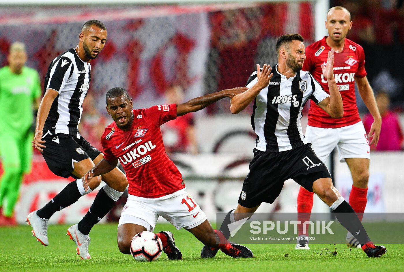 Football. UEFA Champions League. Spartak vs. PAOK