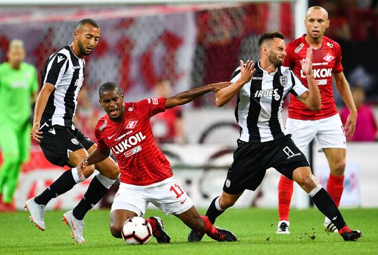 Football. UEFA Champions League. Spartak vs. PAOK