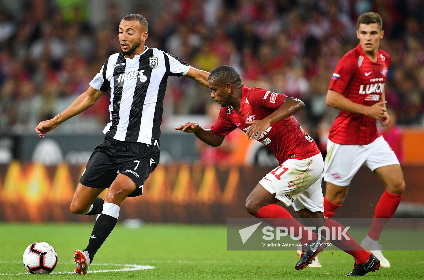 Football. UEFA Champions League. Spartak vs. PAOK