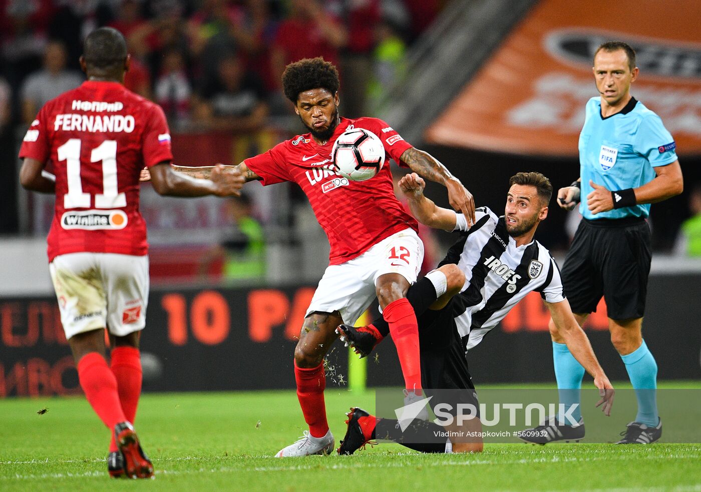 Football. UEFA Champions League. Spartak vs. PAOK