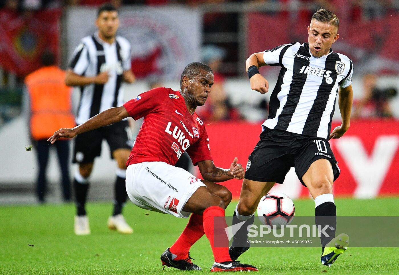 Football. UEFA Champions League. Spartak vs. PAOK