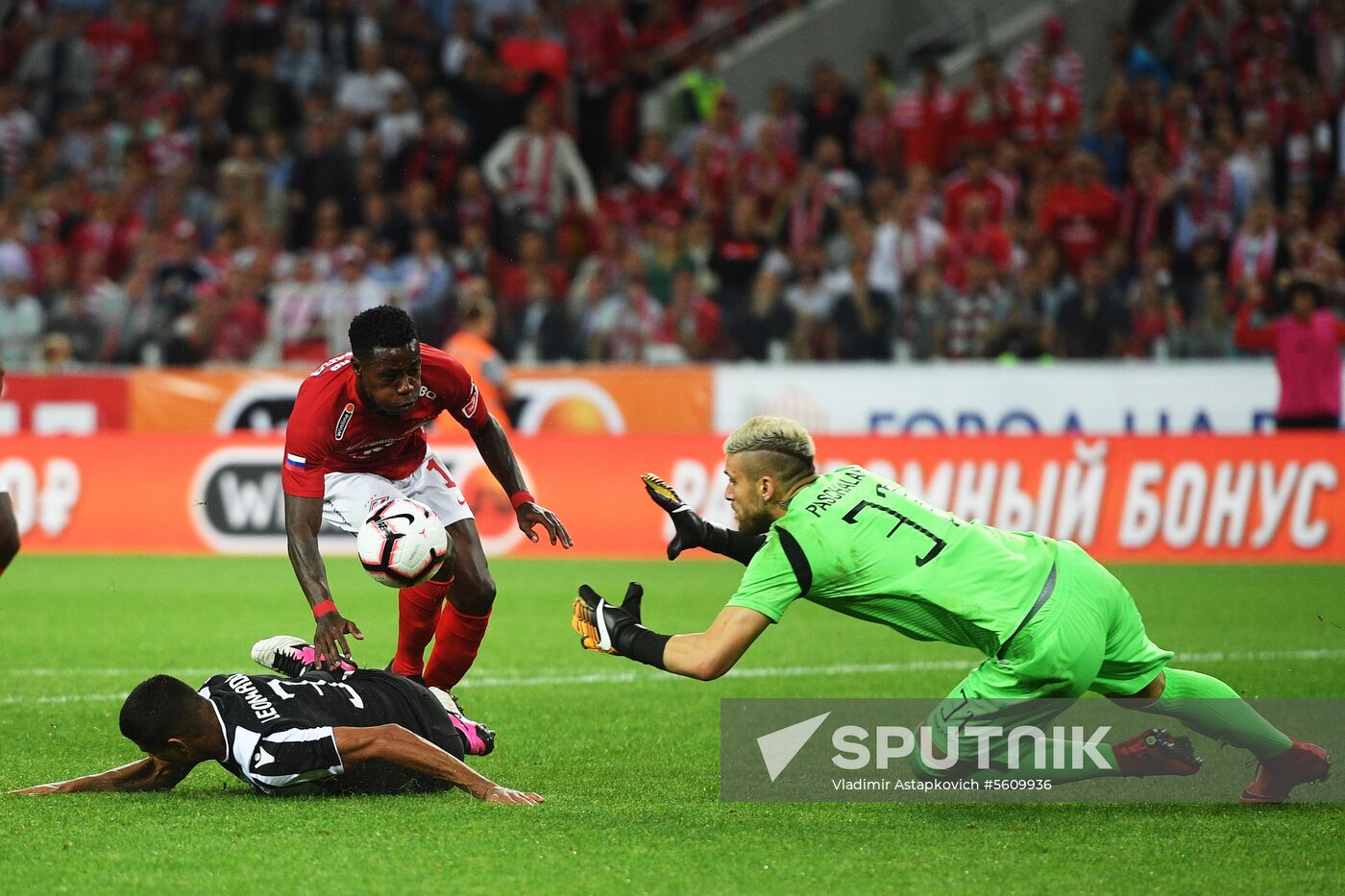 Football. UEFA Champions League. Spartak vs. PAOK