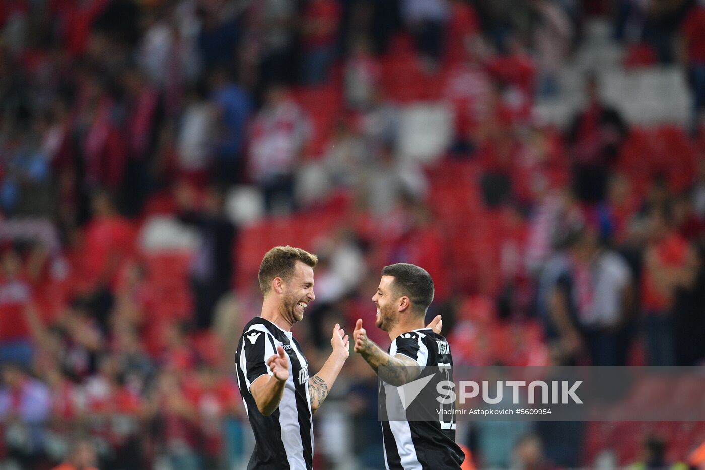 Football. UEFA Champions League. Spartak vs. PAOK