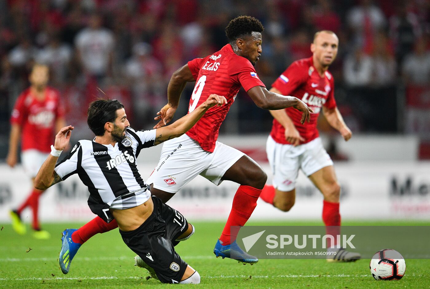 Football. UEFA Champions League. Spartak vs. PAOK