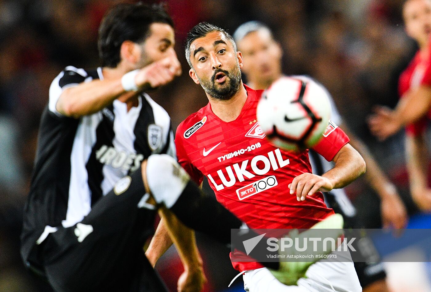 Football. UEFA Champions League. Spartak vs. PAOK