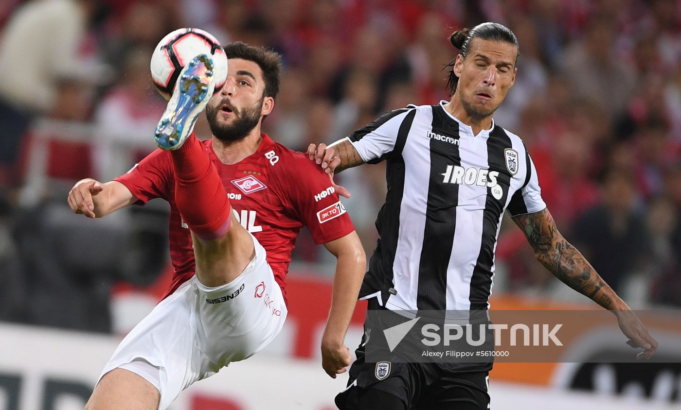 Football. UEFA Champions League. Spartak vs. PAOK