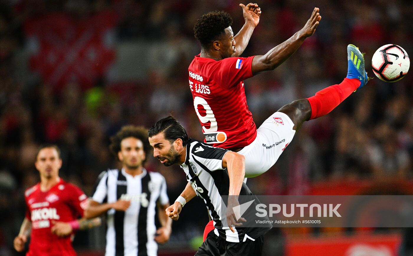 Football. UEFA Champions League. Spartak vs. PAOK