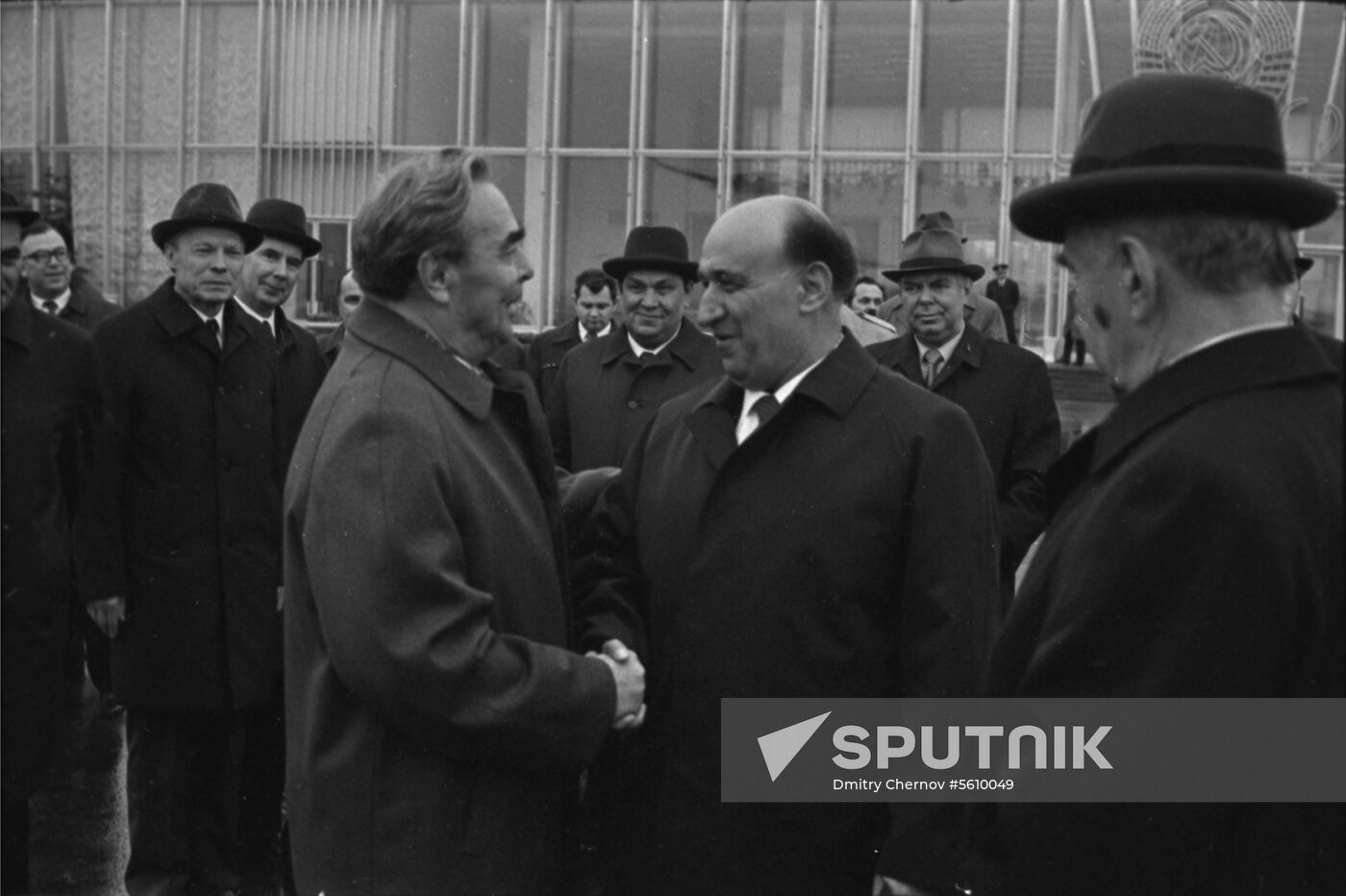 Party and government delegation of People's Republic of Bulgaria on visit to USSR