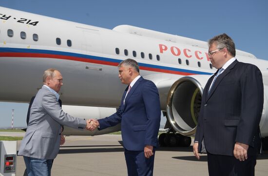 President Vladimir Putin attends 2018 Mashuk Youth Forum