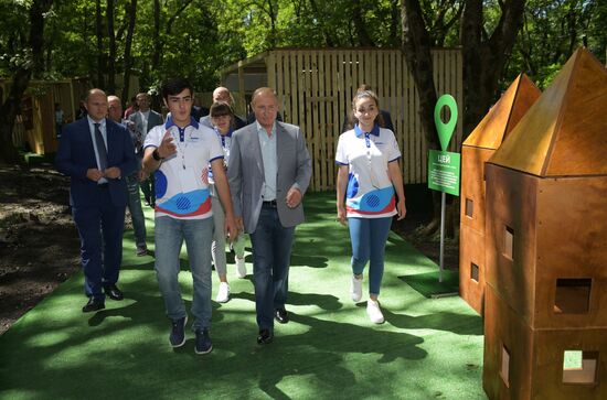 President Vladimir Putin attends 2018 Mashuk Youth Forum
