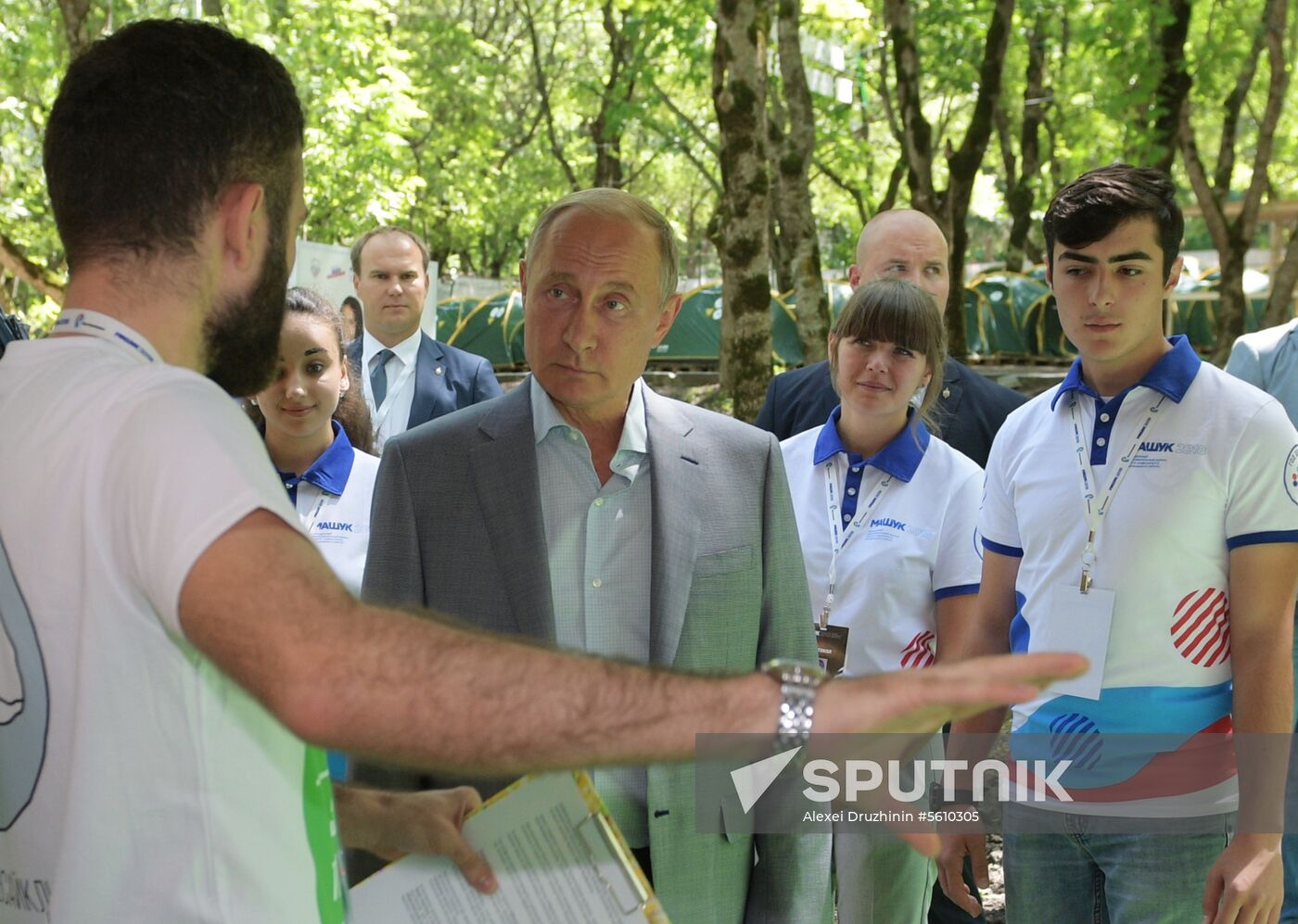 President Vladimir Putin attends 2018 Mashuk Youth Forum