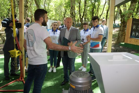 President Vladimir Putin attends 2018 Mashuk Youth Forum