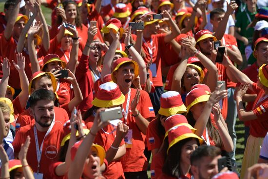 President Vladimir Putin attends 2018 Mashuk Youth Forum