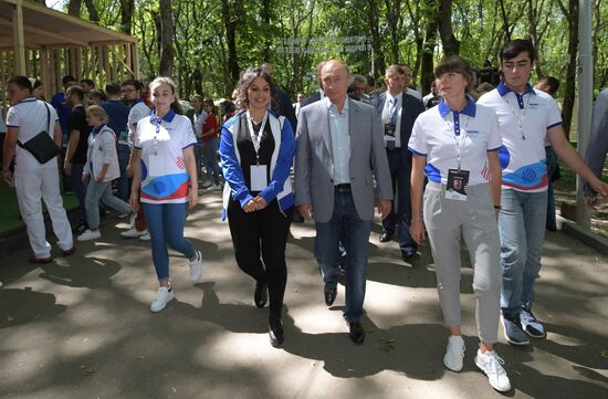 President Vladimir Putin attends 2018 Mashuk Youth Forum