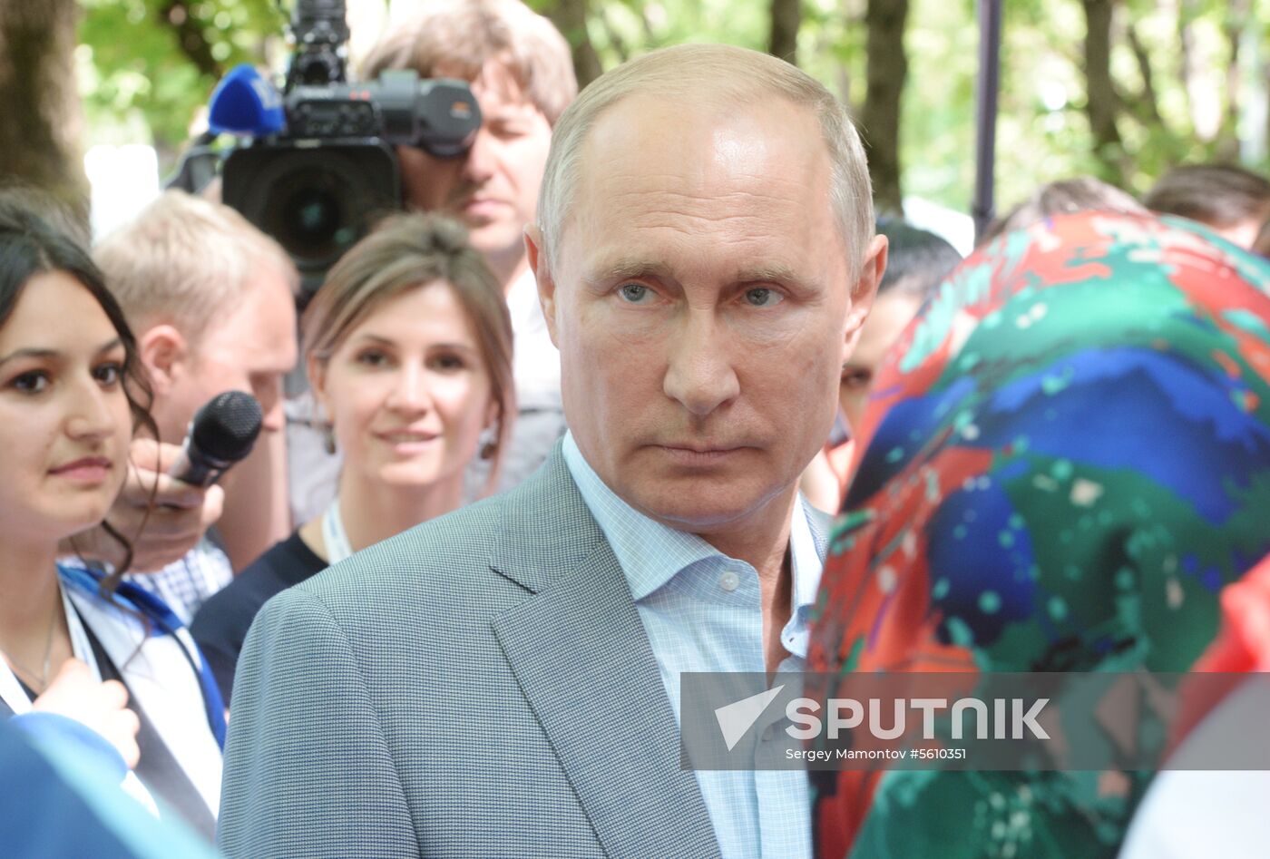 President Vladimir Putin attends 2018 Mashuk Youth Forum