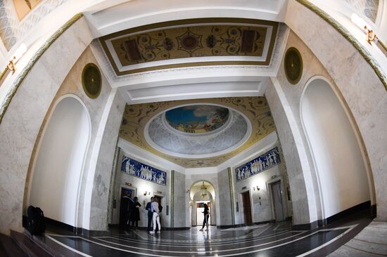 Elevator in apartment building on Kotelnicheskaya Embankment