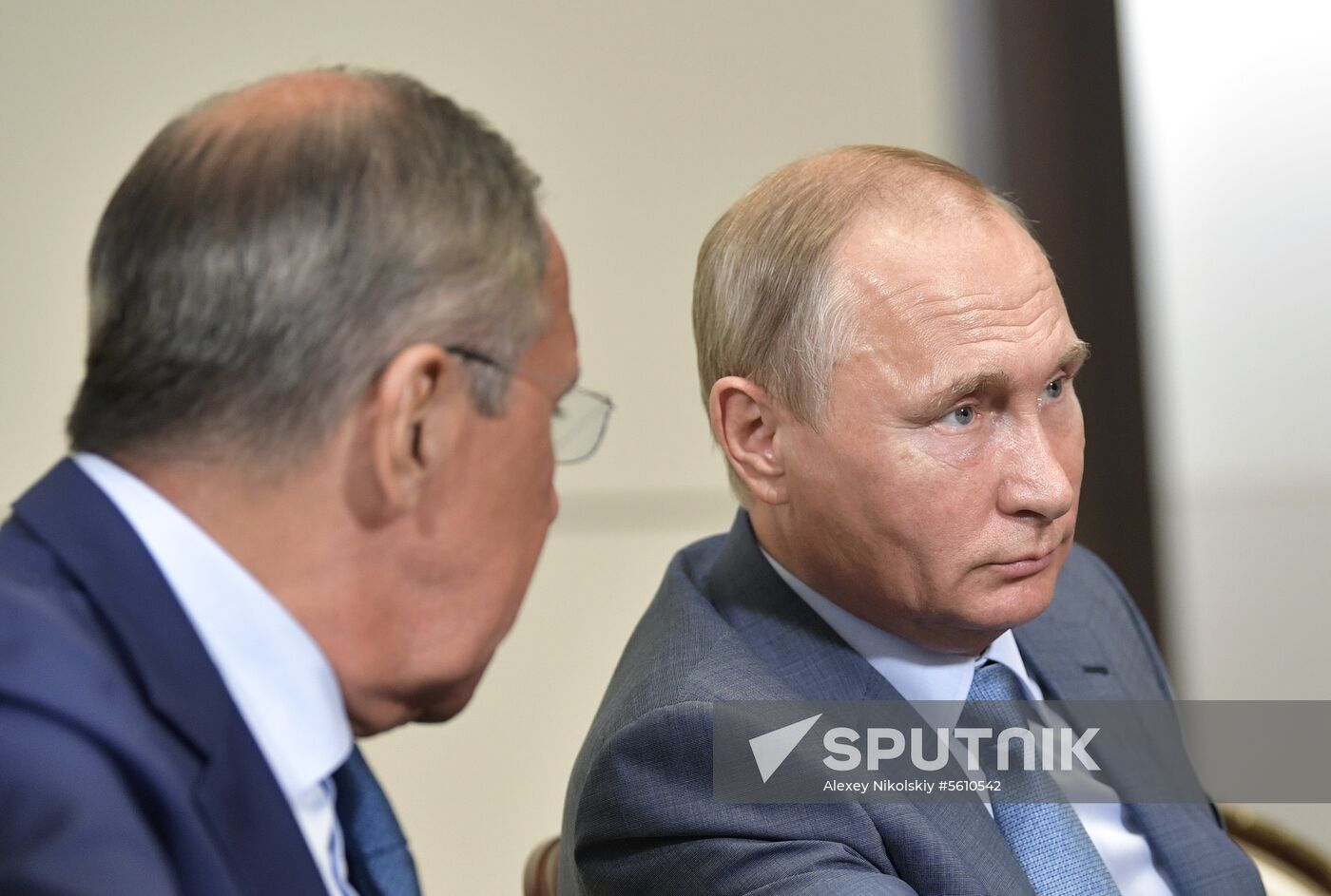 Russian President Vladimir Putin meets with Member of Politburo of Communist Party of China Yang Jiechi