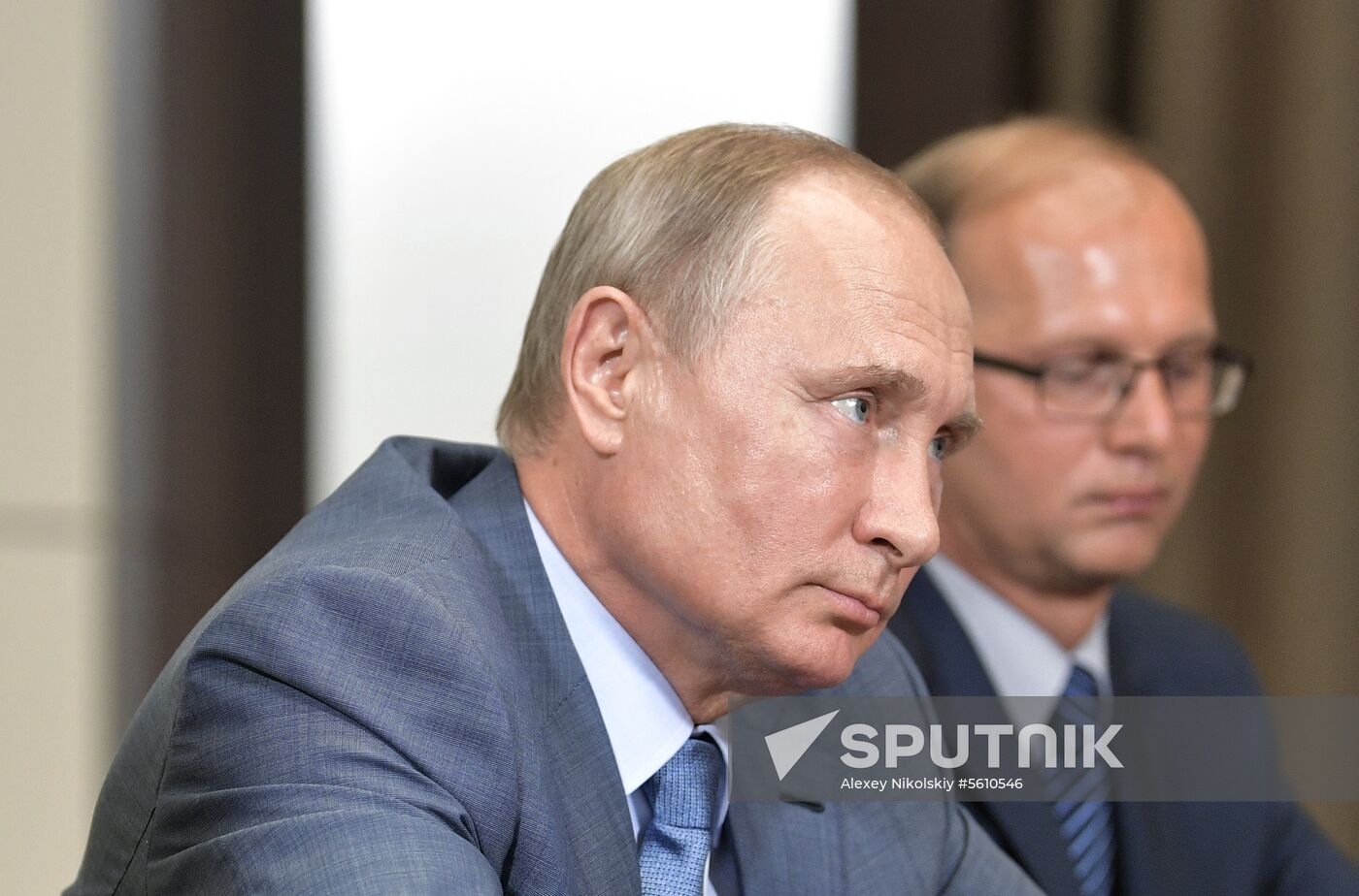 Russian President Vladimir Putin meets with Member of Politburo of Communist Party of China Yang Jiechi