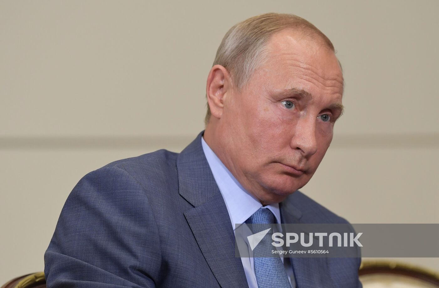 Russian President Vladimir Putin meets with Member of Politburo of Communist Party of China Yang Jiechi