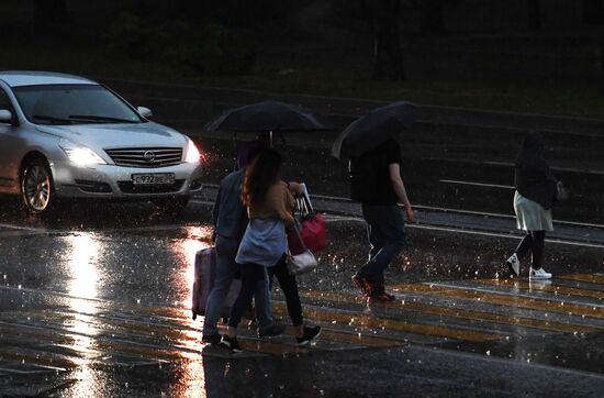 Rain in Moscow