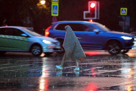 Rain in Moscow