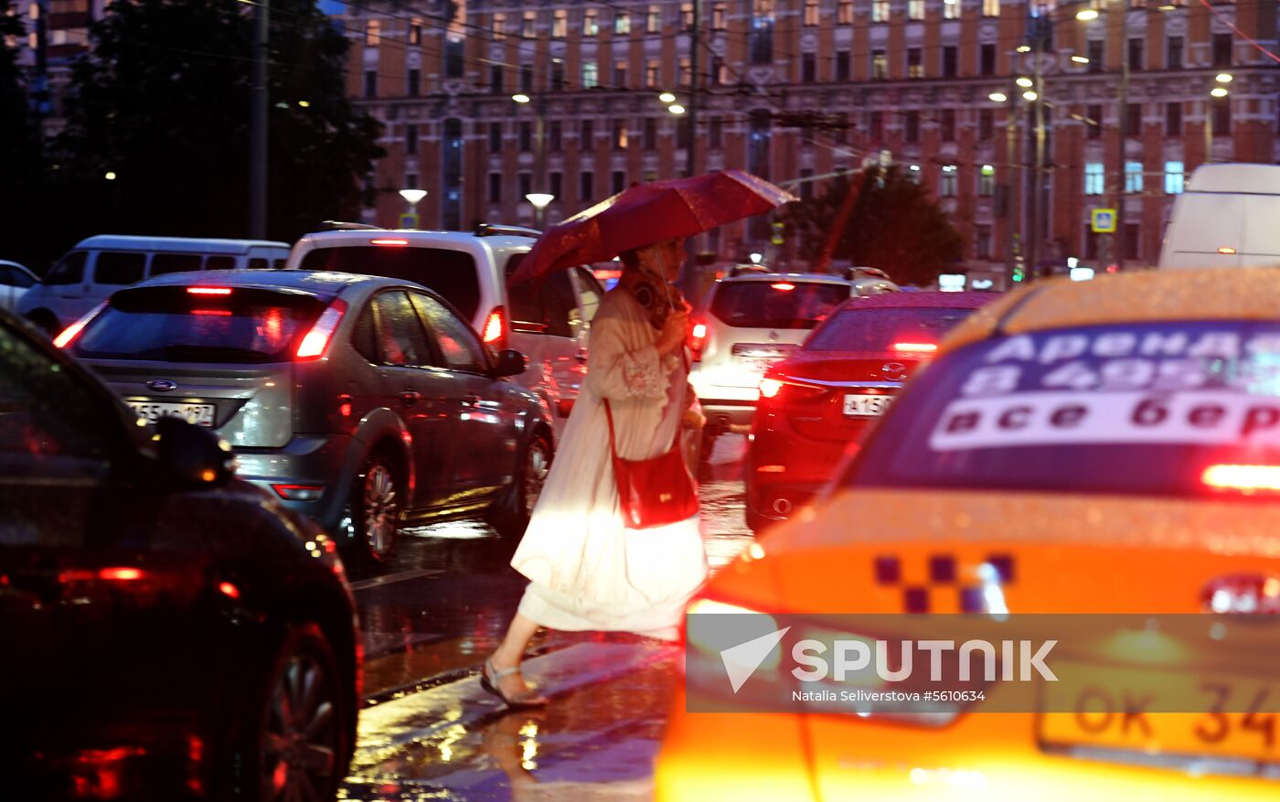 Rain in Moscow