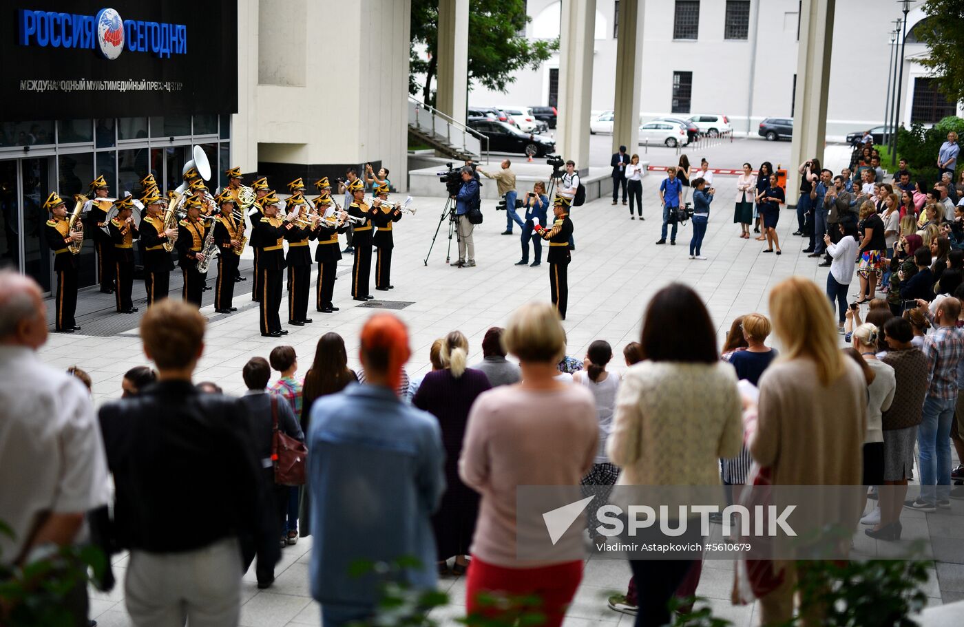 News conference on 11th Spasskaya Tower International Military Music Festival