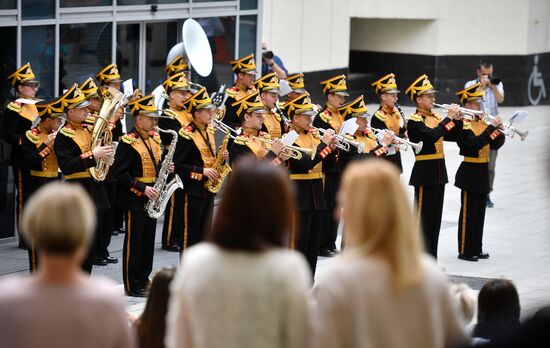 News conference on 11th Spasskaya Tower International Military Music Festival