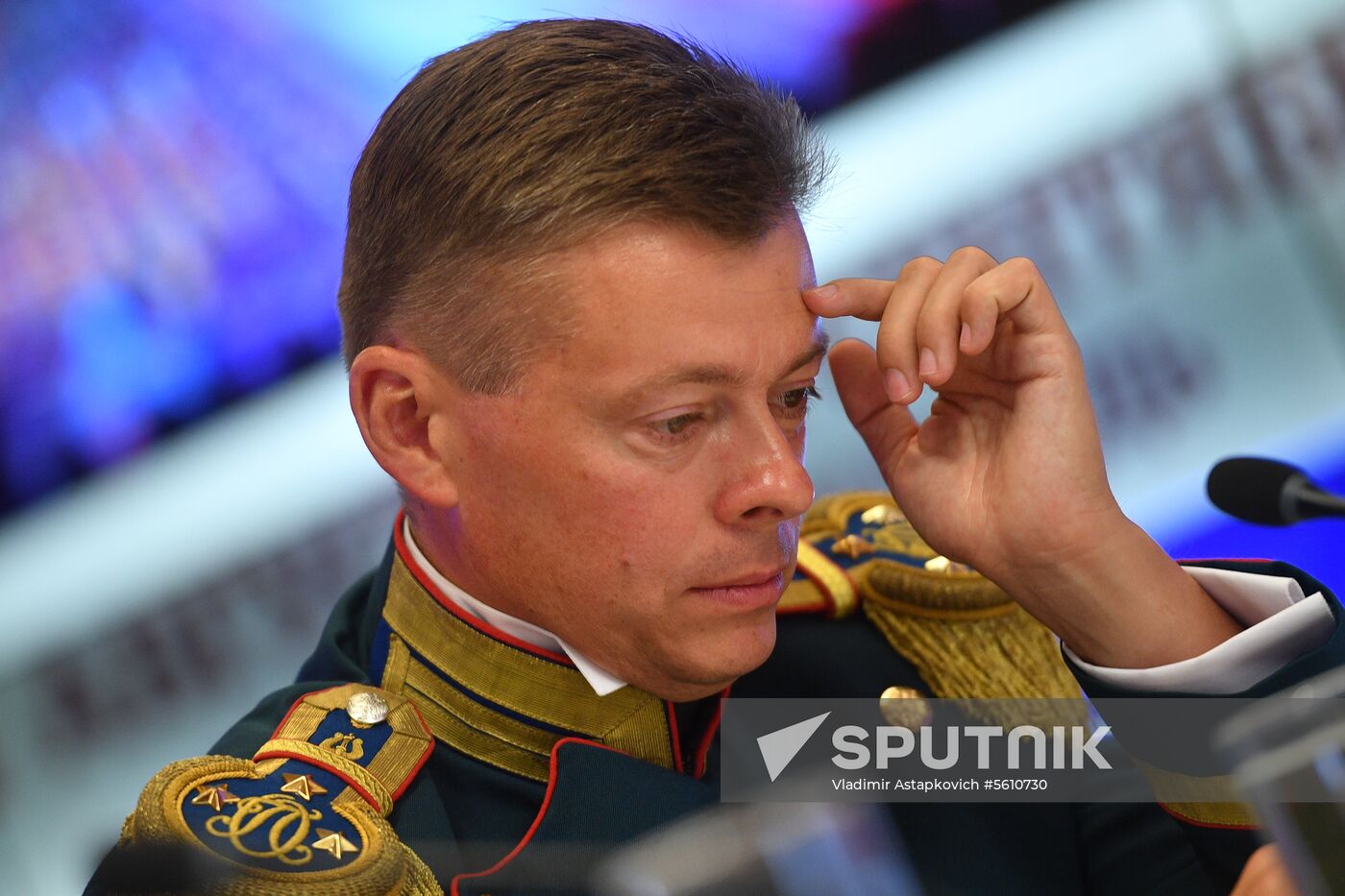 News conference on 11th Spasskaya Tower International Military Music Festival