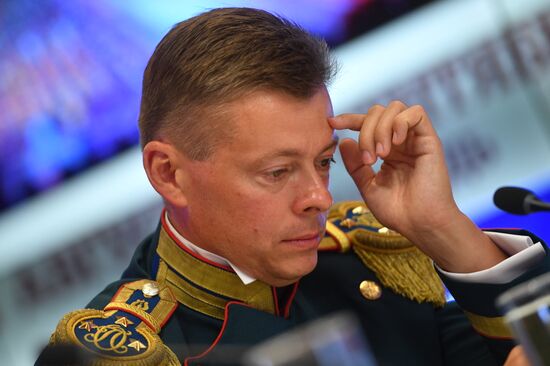 News conference on 11th Spasskaya Tower International Military Music Festival