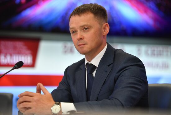 News conference on 11th Spasskaya Tower International Military Music Festival