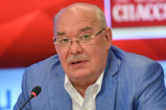 News conference on 11th Spasskaya Tower International Military Music Festival