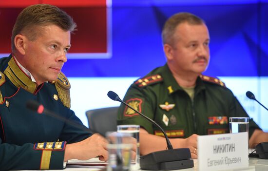 News conference on 11th Spasskaya Tower International Military Music Festival