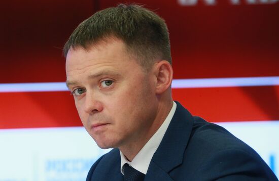 News conference on 11th Spasskaya Tower International Military Music Festival