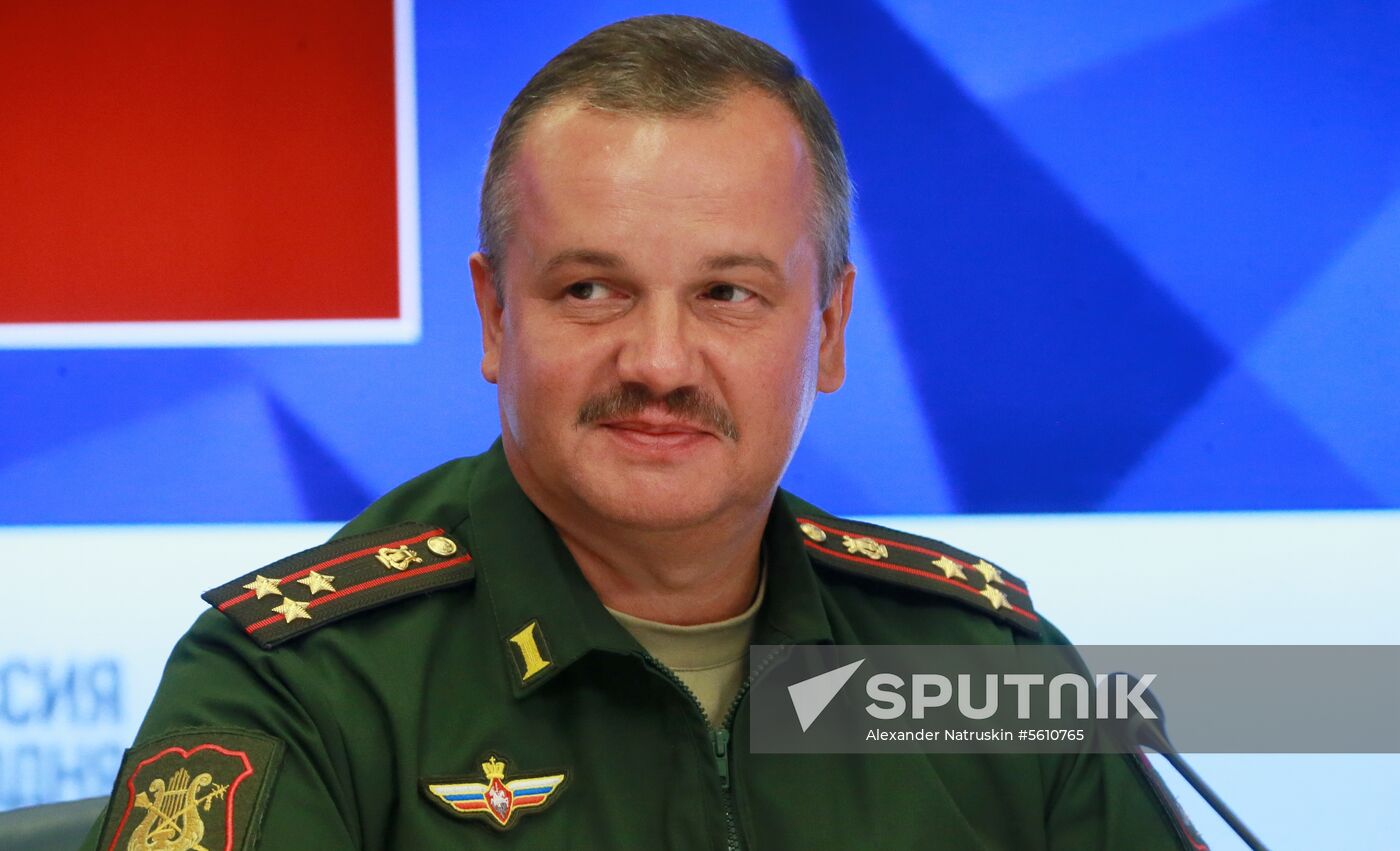 News conference on 11th Spasskaya Tower International Military Music Festival