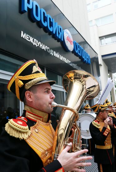 News conference on 11th Spasskaya Tower International Military Music Festival
