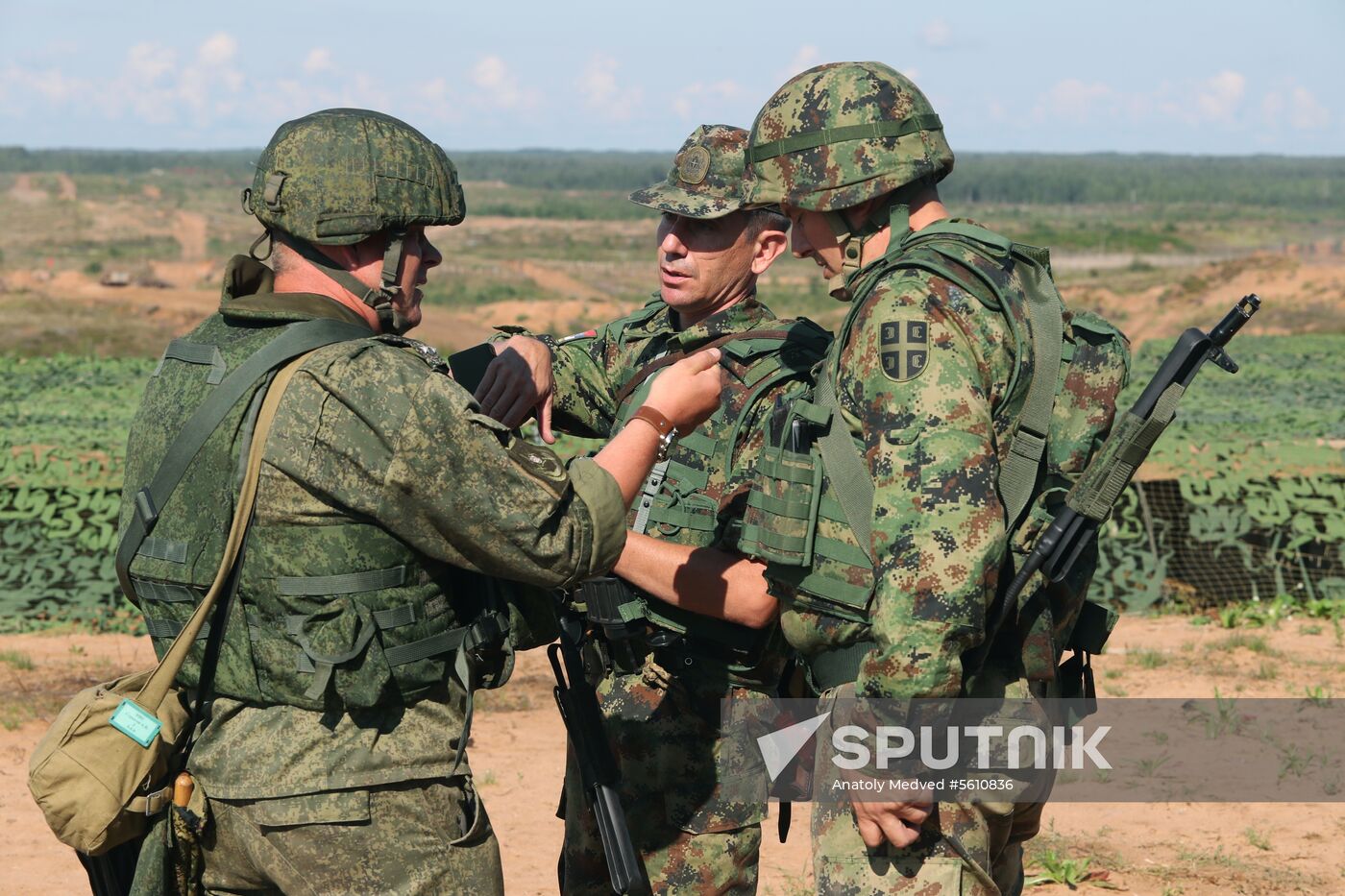 Russian-Serbian military drill in Leningrad Region
