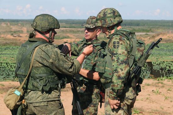 Russian-Serbian military drill in Leningrad Region