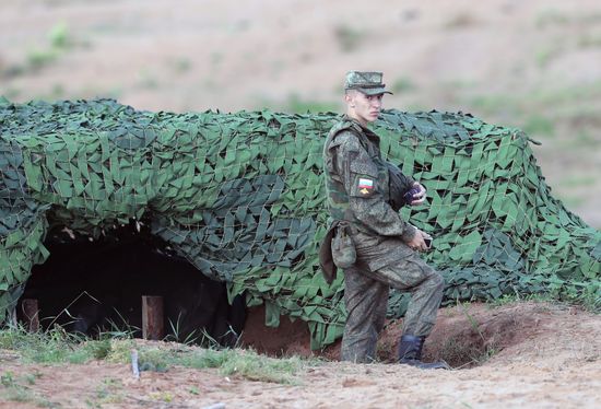Russian-Serbian military drill in Leningrad Region