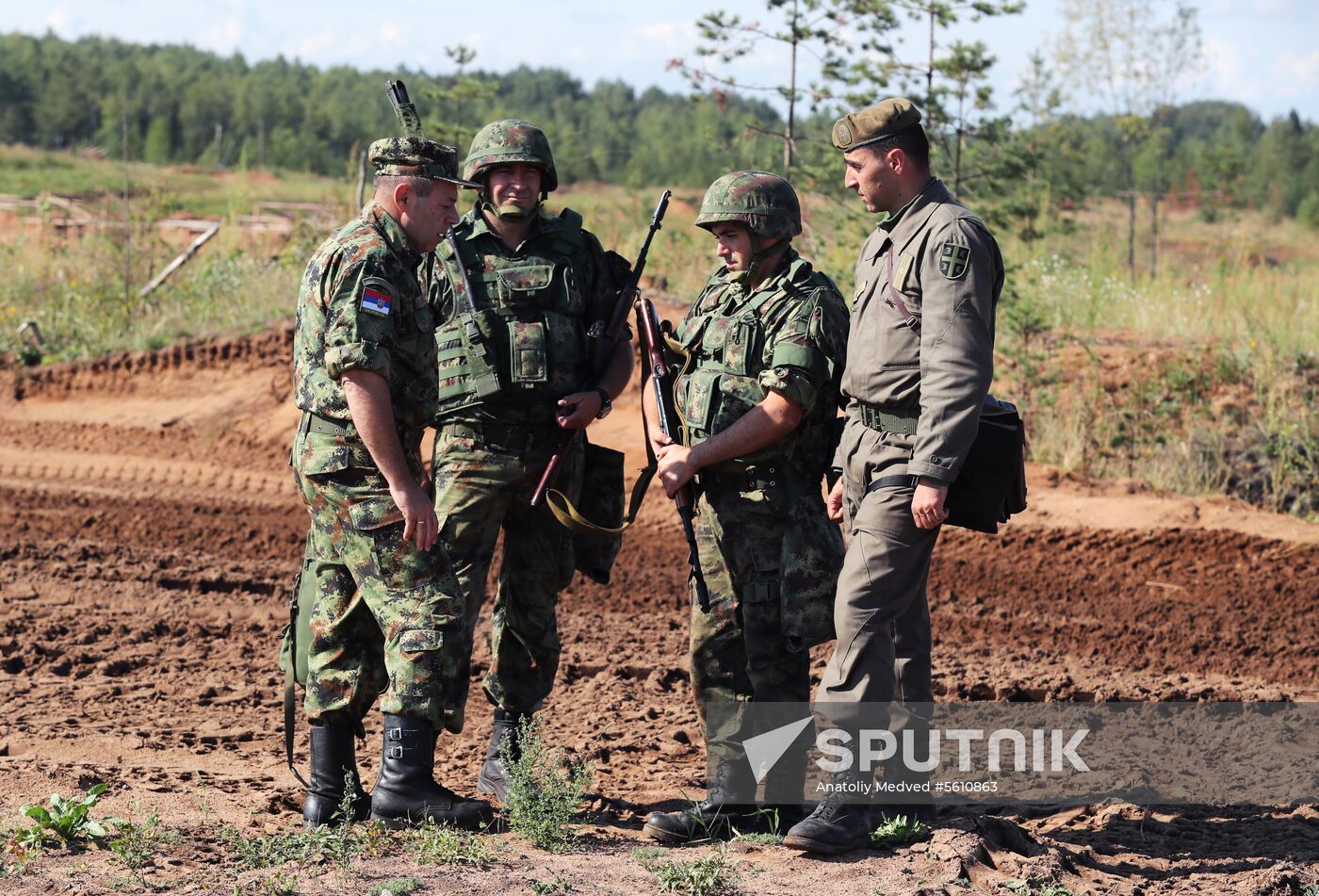 Russian-Serbian military drill in Leningrad Region